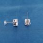 Silver Single Cz Stone Stud Earrings, 925 Sterling Silver, thumbnail 5 of 8
