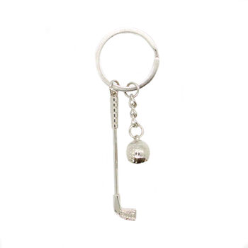 Golf Club And Ball Key Ring With Gift Pouch, 3 of 4