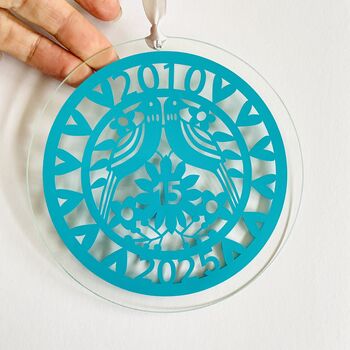 15th Anniversary Sun Catcher, 4 of 10