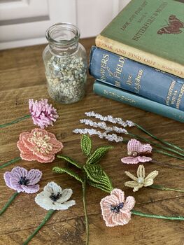 Afternoon Tea Vase Of Flowers Bead Craft Kit, 3 of 9