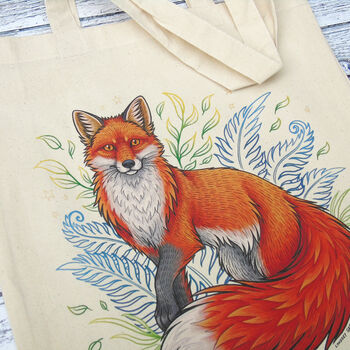 Fox Magic Gusseted Tote Bag, 2 of 5
