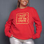 Only Here For The Cheese Christmas Sweatshirt, thumbnail 4 of 5