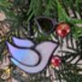 Glass White Dove Christmas Ornaments Gifts, thumbnail 2 of 6