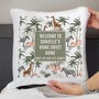 Personalised Jungle Cushion New Home Couple Gift, thumbnail 2 of 4