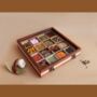 Dual Tone Wooden Handmade Spice Box 16 Compartment, thumbnail 1 of 6