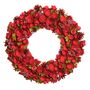 Deluxe Winter Roses Christmas Wreath, thumbnail 2 of 6