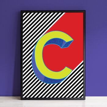 Colourful Bold Alphabet Letters Art Print Gallery Wall, 4 of 12
