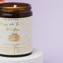 Personalised Amber Jar Cake Scented Birthday Candle With Gold Foil Message, thumbnail 6 of 7