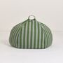 Vibes Kids Round Beanbag Green Blue Stripes, thumbnail 1 of 2