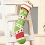 Personalised Knit Nordic Christmas Stocking, thumbnail 7 of 8