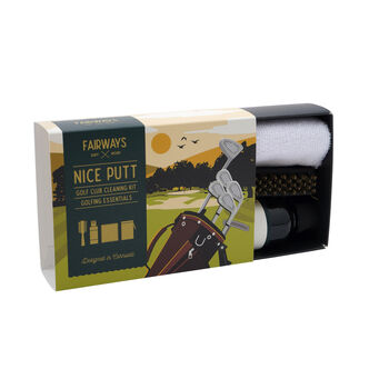 Fairways 'Nice Putt' Golf Club Cleaning Kit In Gift Box, 5 of 6