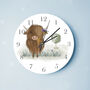 Highland Cow Clock, thumbnail 1 of 4