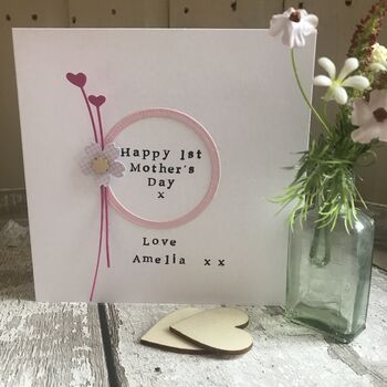 Personalised 1st Mothers Day Circle Card, 3 of 6