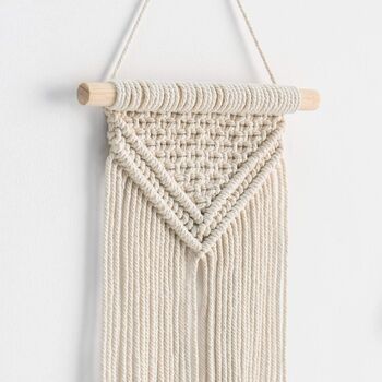 Pack Of Three Macrame Wall Hanging Home Decoration, 2 of 4