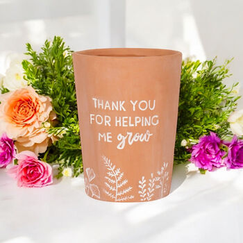 Thank You Teacher Gift Plant Pot For Indoor Plants, 3 of 3