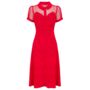 Florance Dress In Lisptick Red Vintage 1940s Style, thumbnail 1 of 2