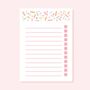 A6 Sprinkles Checklist Notepad, thumbnail 1 of 5
