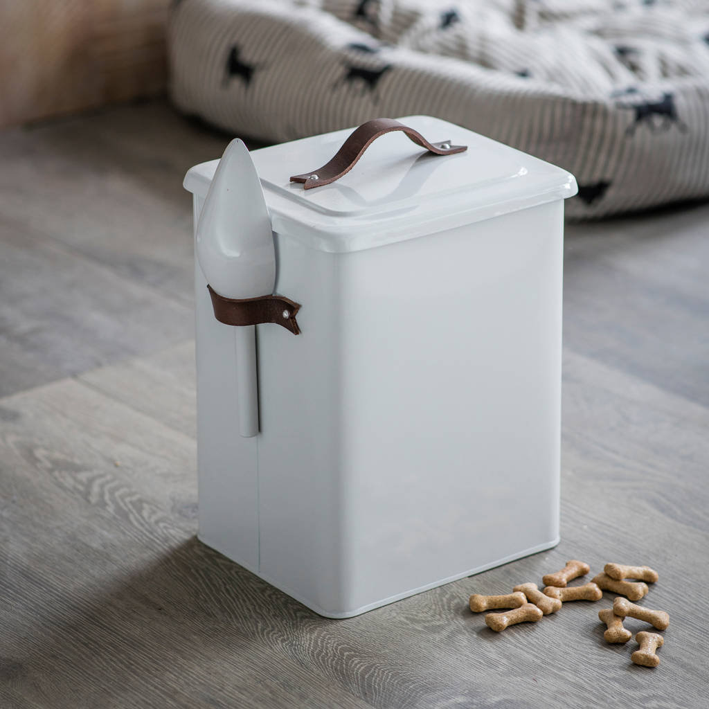 Stowell Pet Bins With Leather Handle By Garden Trading