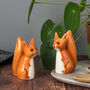 Handmade Ceramic Squirrel Salt And Peppers, thumbnail 3 of 4