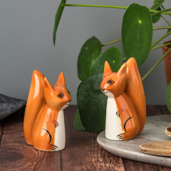 Handmade Ceramic Squirrel Salt And Peppers, 3 of 4