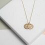Westbourne 9ct Yellow Gold Disc Duo Necklace, thumbnail 1 of 4