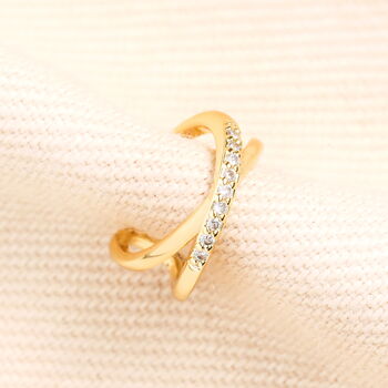 Crystal Twist Bar Ear Cuff, 3 of 7