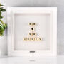 Personalised Mr And Mr Wedding Gift Frame With Surname, thumbnail 1 of 6