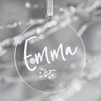 Personalised Engraved Christmas Decoration, 2 of 7