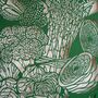 'Nourish' Green Kitchen Papercut Wall Art, thumbnail 5 of 8