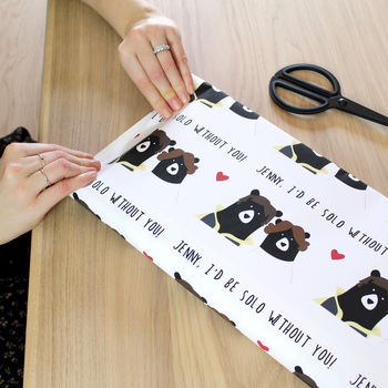 Personalised Solo, Bear Wrapping Paper, 4 of 4