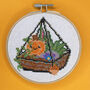Pumpkin Terrarium Cross Stitch Kit, thumbnail 2 of 10