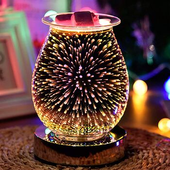 Electric Aroma Glass Lamp With 3D Firework Design, 2 of 4