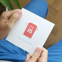 Personalised Liverpool 50th Football Birthday Card, thumbnail 2 of 10