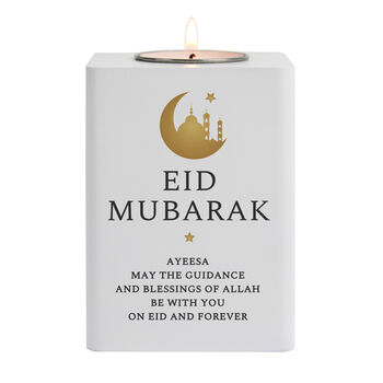 Personalised Eid Mubarak Candle Holder Gift, 4 of 5