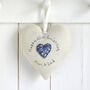 Personalised Wedding Anniversary Hanging Heart Gift, thumbnail 5 of 12