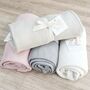 Bamboo Knit Swaddle Blanket For Baby, thumbnail 1 of 5