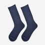 Men's Bamboo Socks Navy Blue, thumbnail 1 of 5