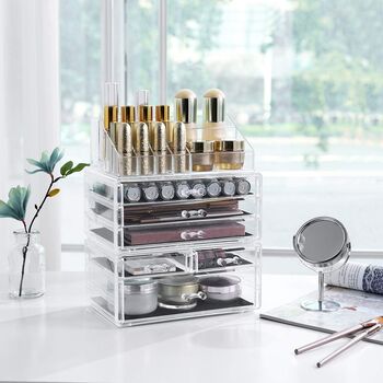 Six Drawers Acrylic Cosmetic Makeup Display Organiser, 10 of 12
