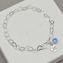 Sterling Silver 30th Bracelet With Birthstone, thumbnail 1 of 3