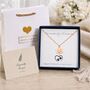 Personalised Sorry For Your Loss Dog Memorial Paw Print Necklace, thumbnail 10 of 10