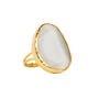 Caterina White Quartz Gold Vermeil Ring, thumbnail 2 of 2