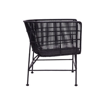 Cocoon Black Rattan Chair, 4 of 8