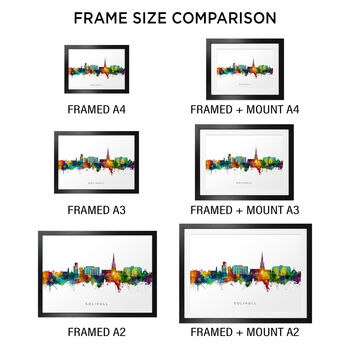 Solihull Skyline Cityscape Art Print, 5 of 12