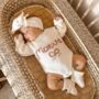 Personalised White Name Romper,Baby Gift, thumbnail 1 of 7