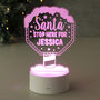 Personalised Santa Stop Here LED Night Light, thumbnail 10 of 11
