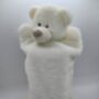 Cream Bear Personalised Star Tag Hot Water Bottle Inc, thumbnail 1 of 5
