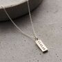 Men’s Personalised Birthstone Tag Necklace, thumbnail 2 of 6