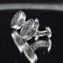 Silver Groom Gift Vintage Royal Cufflinks, thumbnail 3 of 6