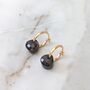 The Nugét Garnet January Birthstone Earrings, Gold, thumbnail 2 of 5