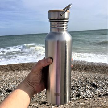 Reusable Sustainable Steel Water Bottle, 8 of 8